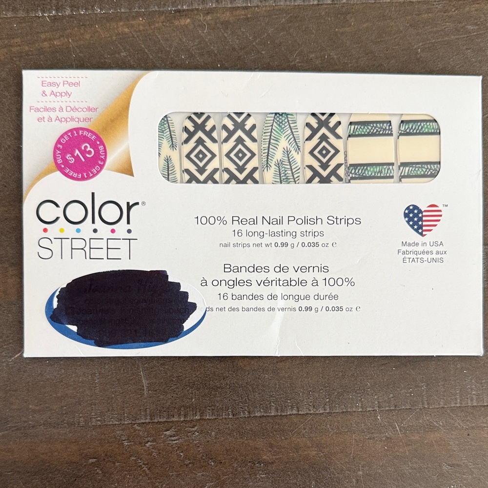 Color Street Nail Strips - Black and Green Patterns- Costa Rica Escape